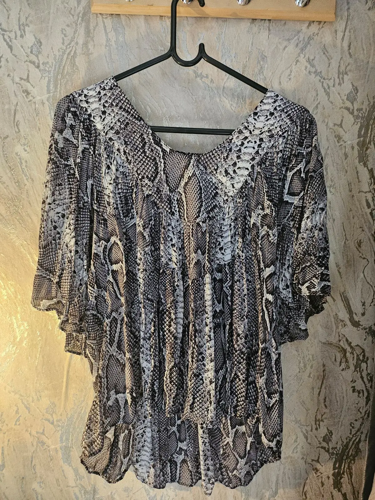 Country Road Snake Print Tunic Top