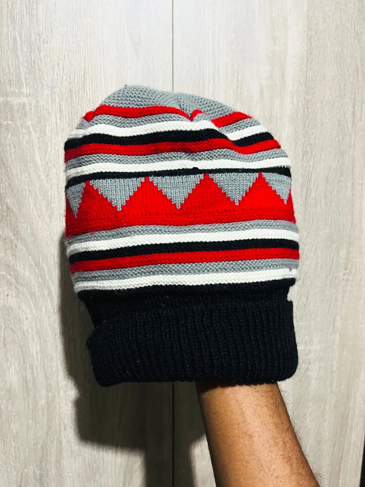 Patterned Knit Beanie