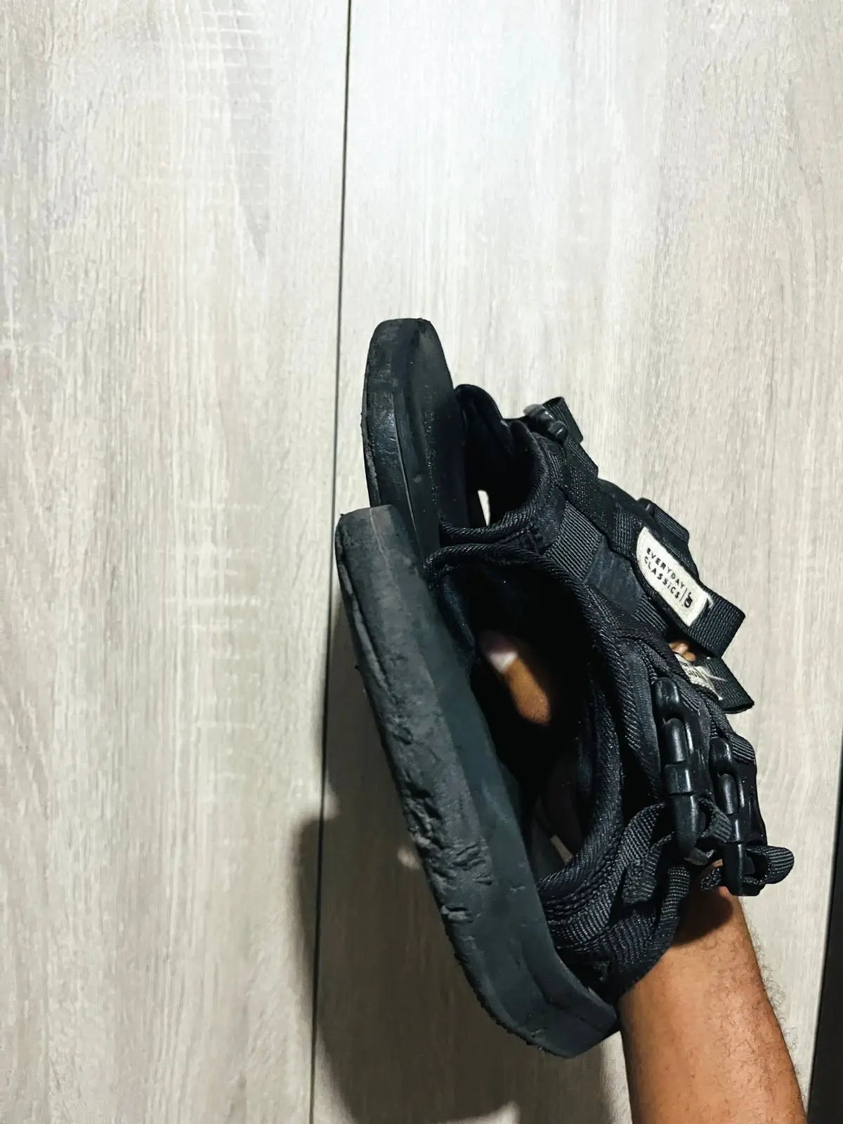 Markham Black Buckled Sandals