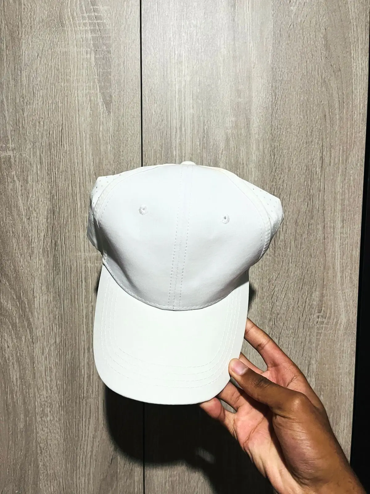 Plain White Baseball Cap