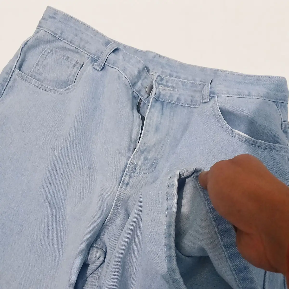 Light Wash Denim Jeans