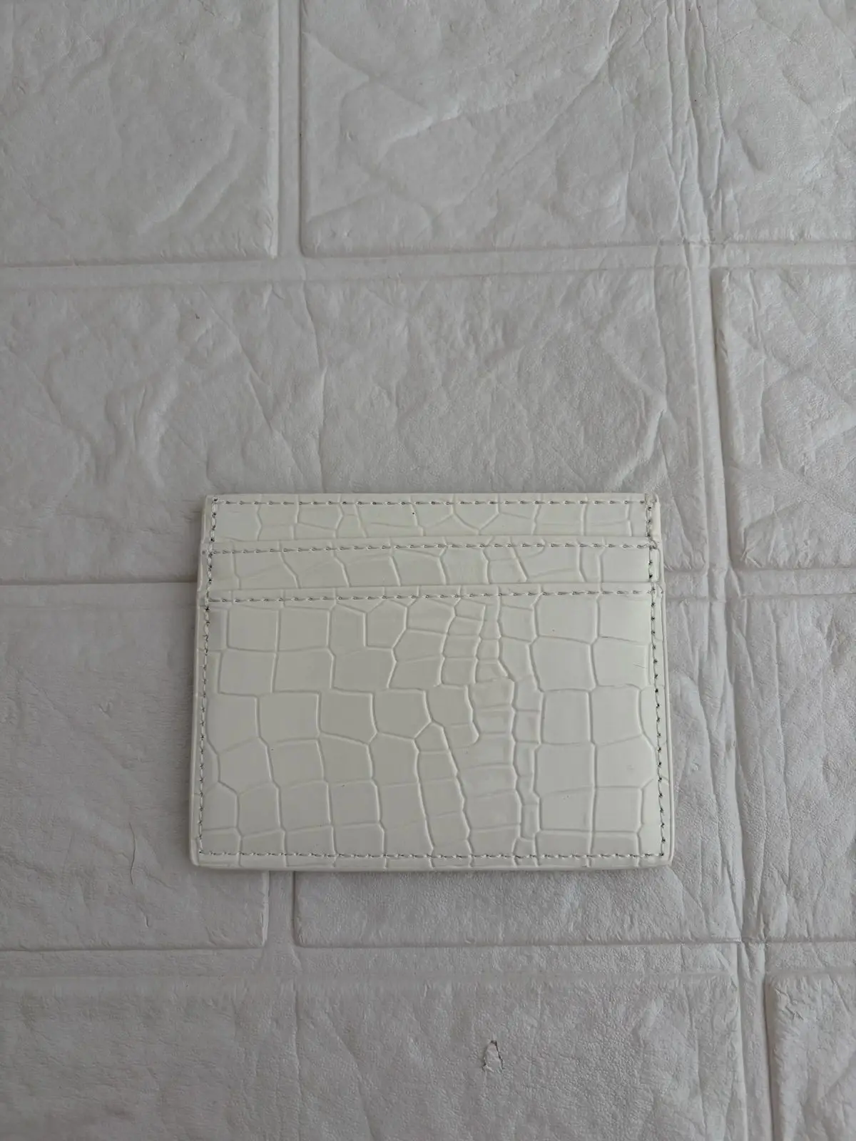 Chrome Hearts White Leather Cardholder