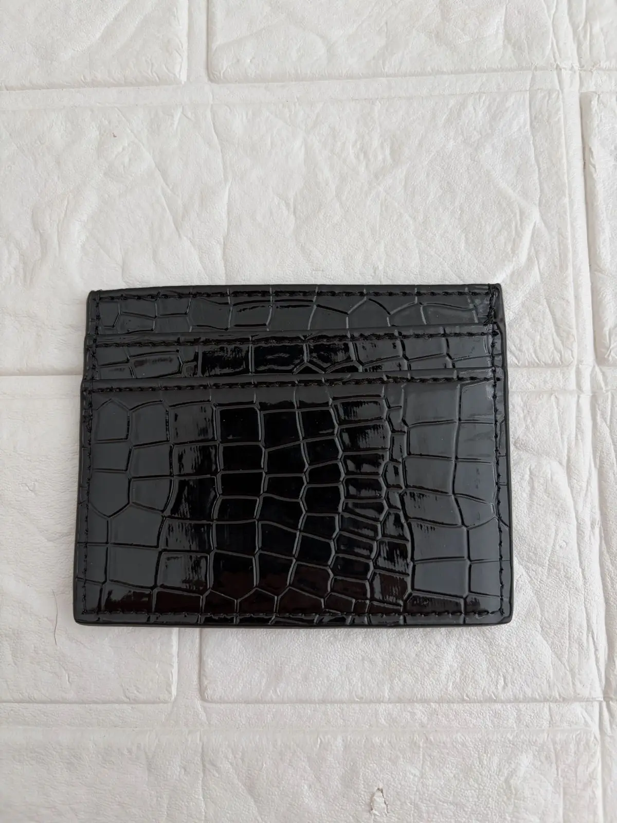 Chrome Hearts Black Leather Cardholder