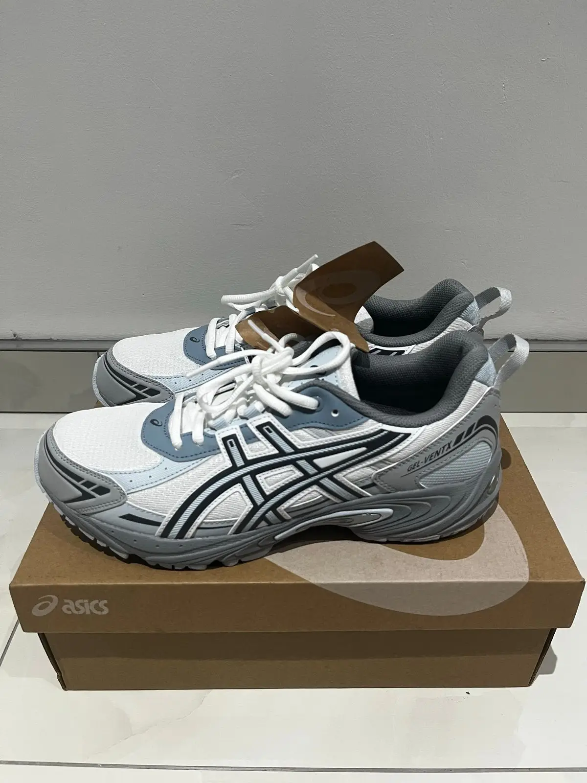 Asics Gel-Ventx White Grey Blue Sneakers