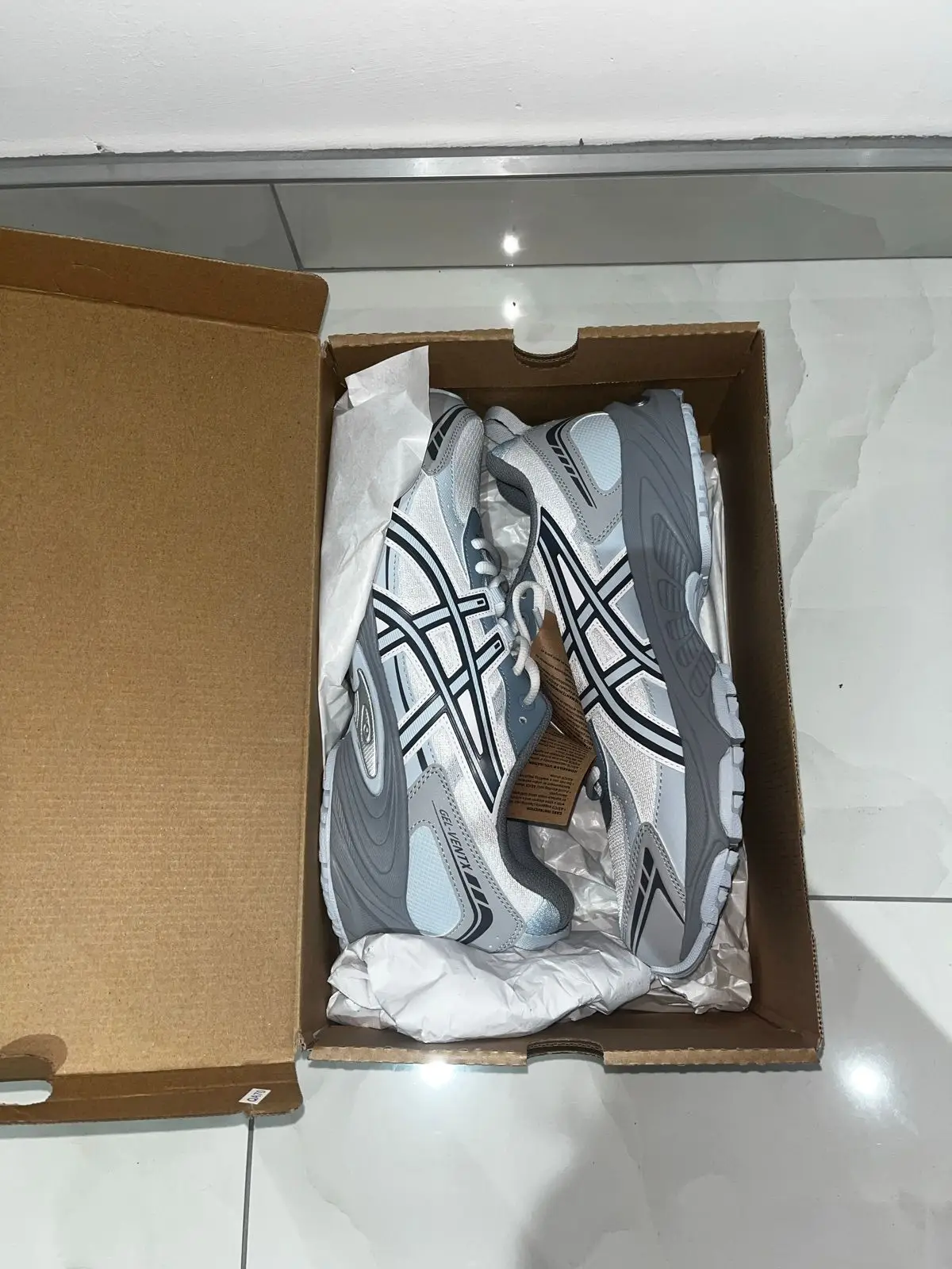 Asics Gel-Ventx White Grey Blue Sneakers