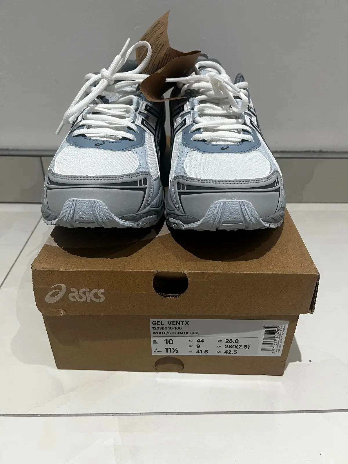 Asics Gel-Ventx White Grey Blue Sneakers
