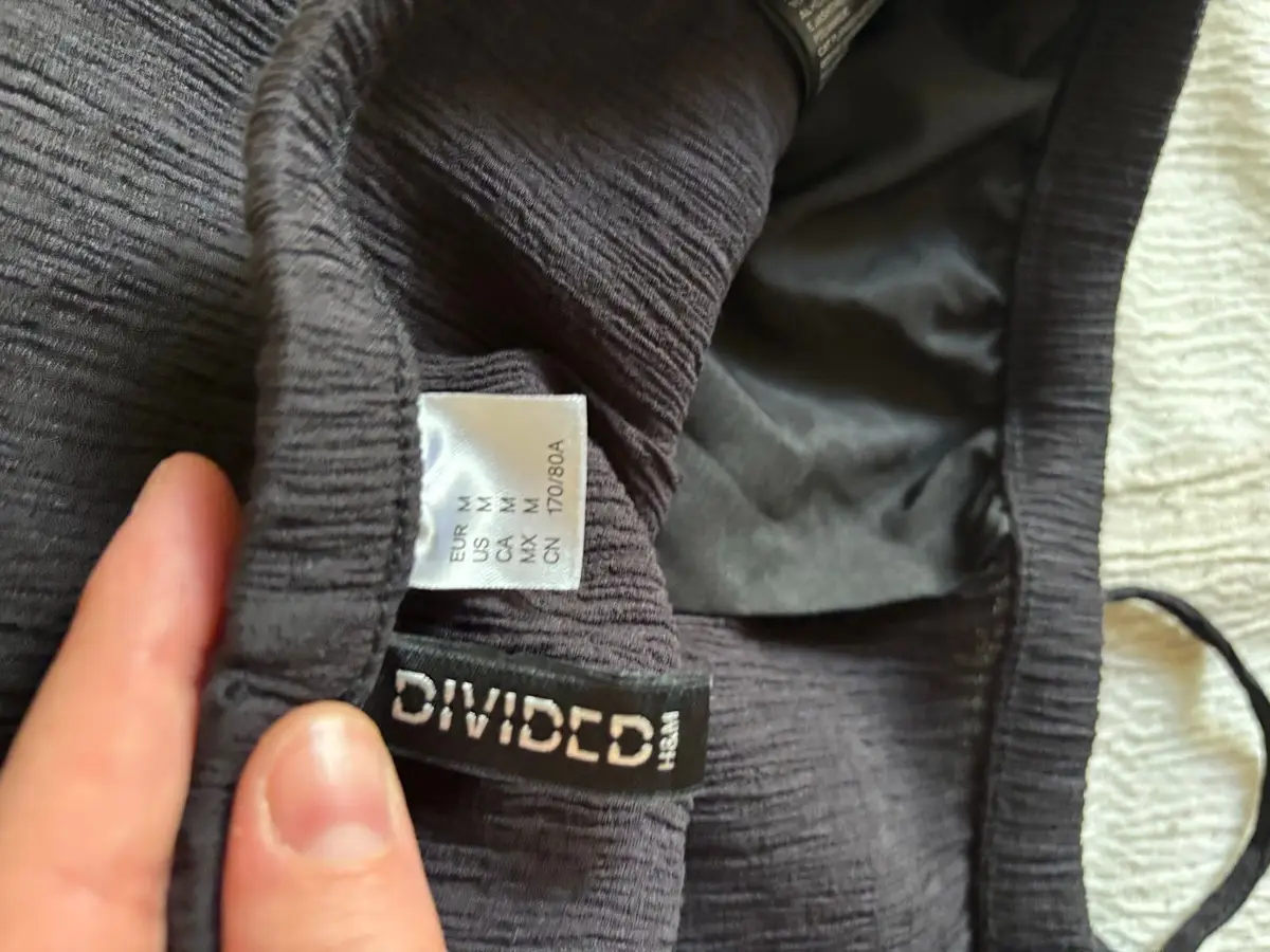 H&M Black Drawstring Trousers