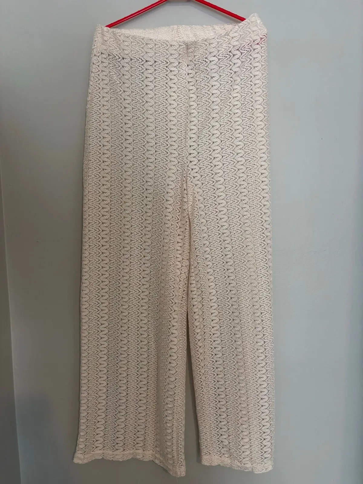 Mr Price Cream Patterned Knit Trousers