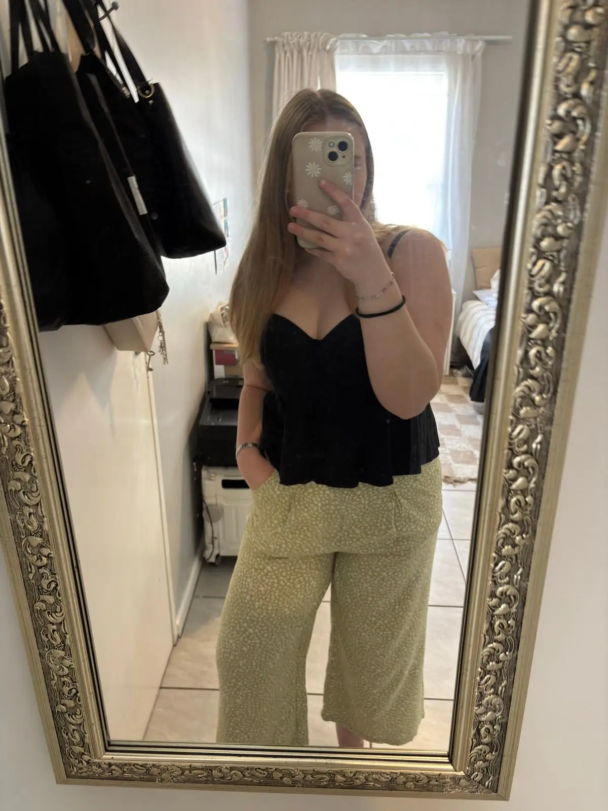 Black cami top