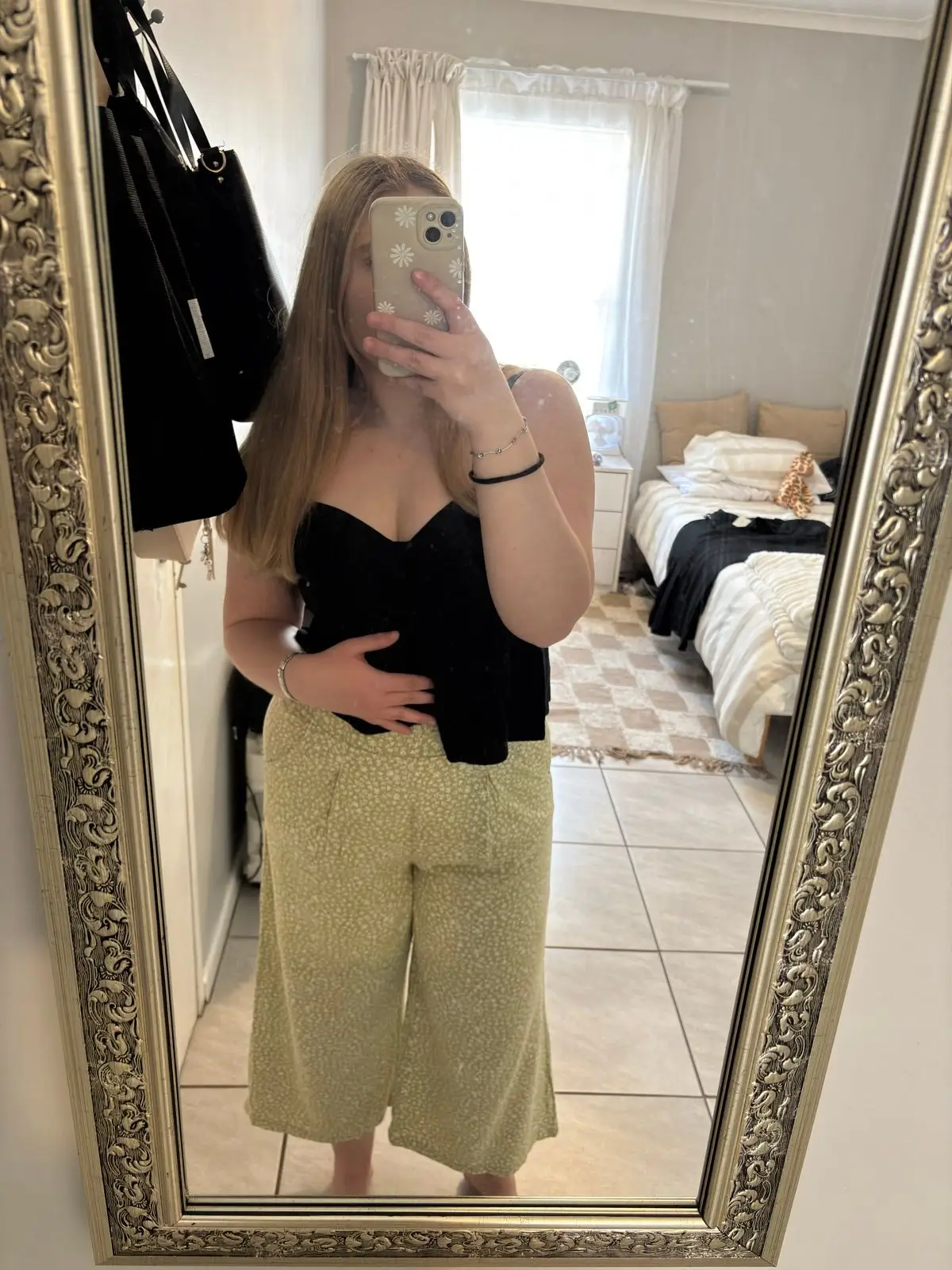 Black cami top