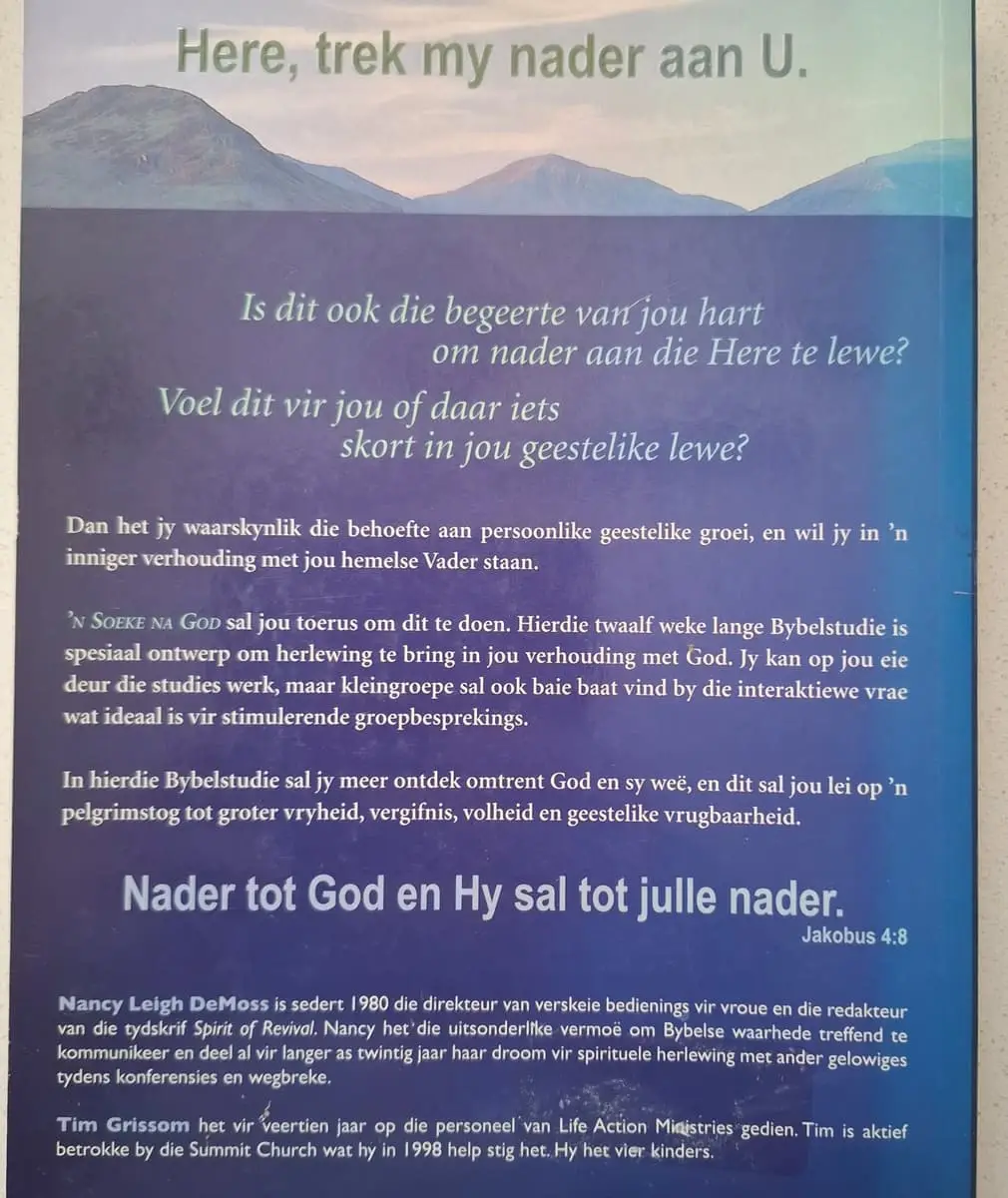 'n Soeke na God (Nancy Leigh DeMoss) – Ongerep