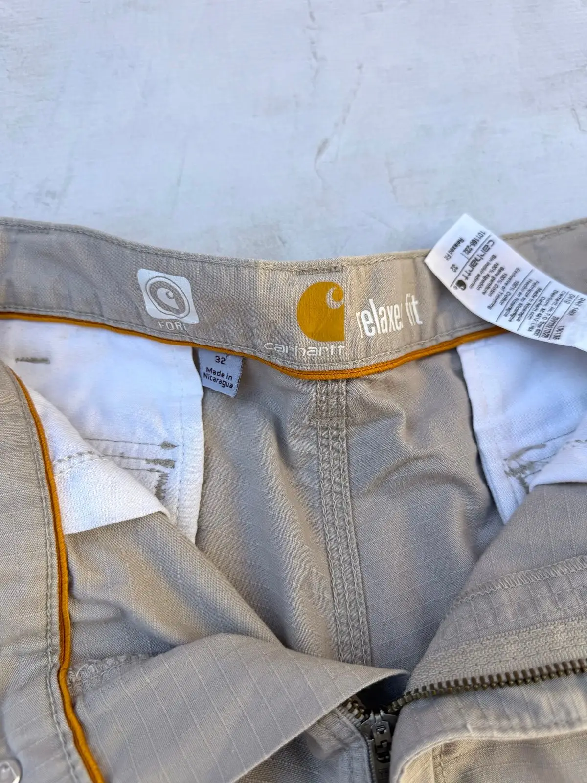 Carhartt Beige Cargo Shorts
