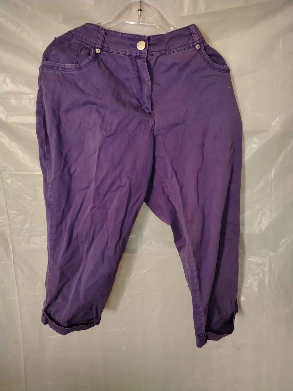 Miladys Purple 3/4 Capri Pants Size 12
