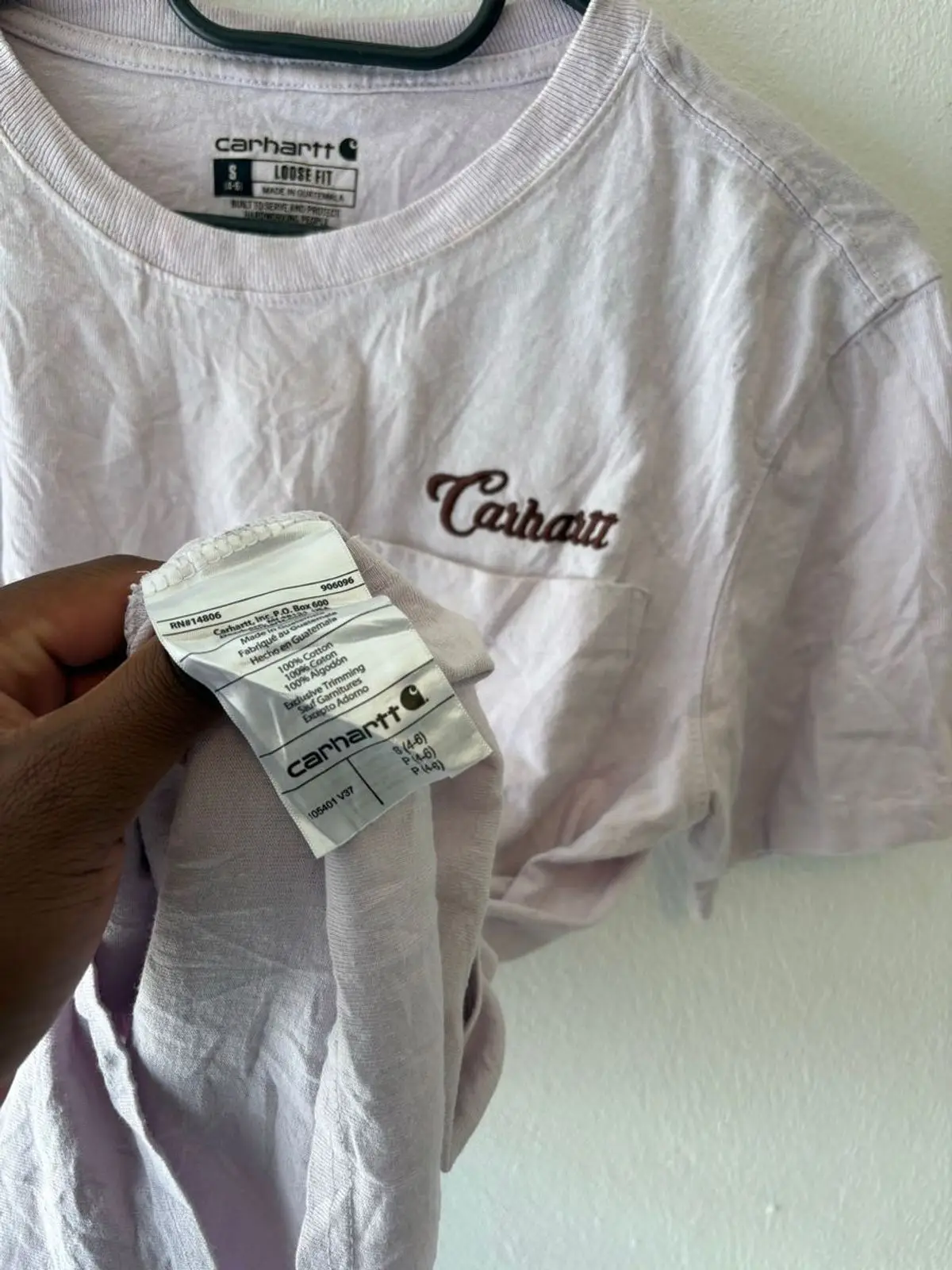 Carhartt Pocket T-Shirt Light Purple