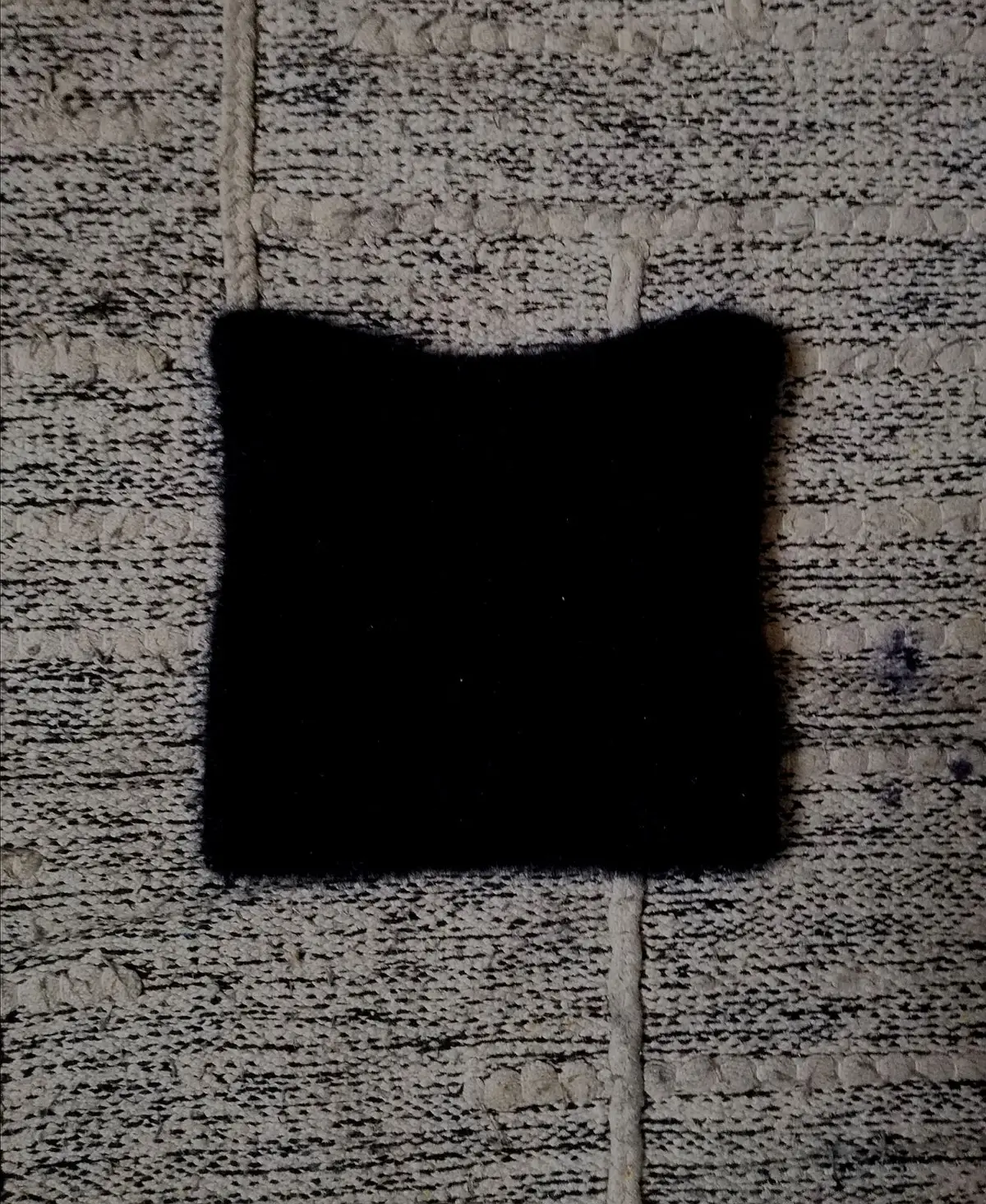 Black and White Star Knitted Panel