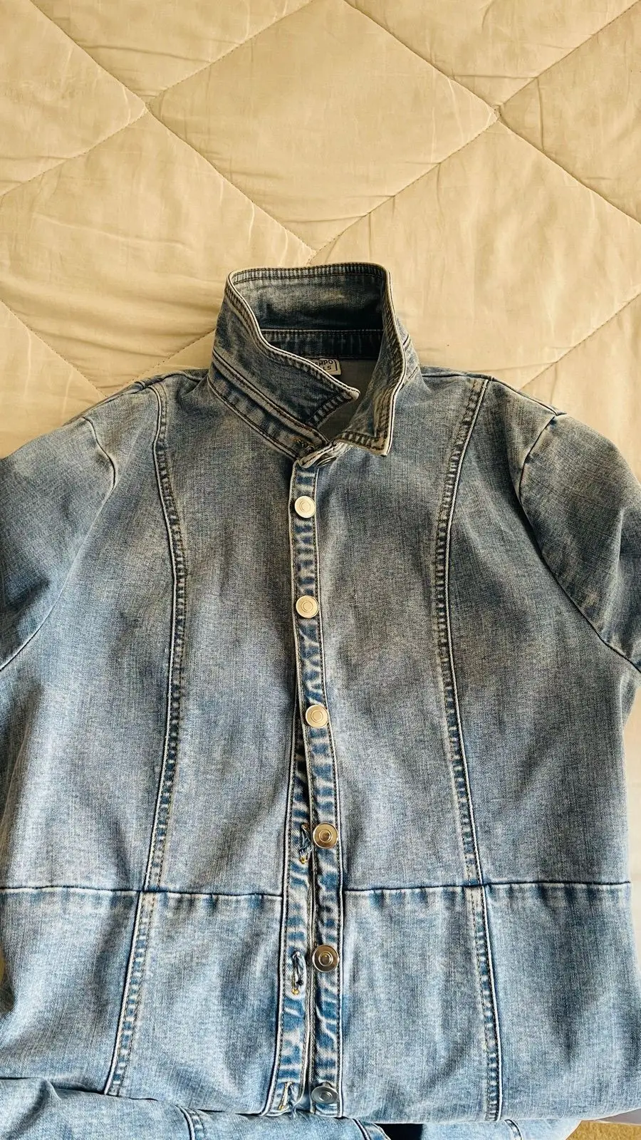 Contempo Denim Button-Up Dress