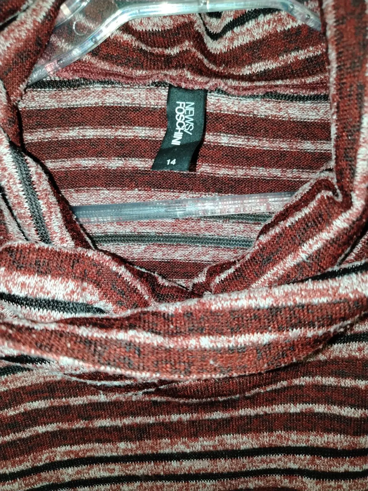 News by Foschini Striped Cowl Neck Knit Top