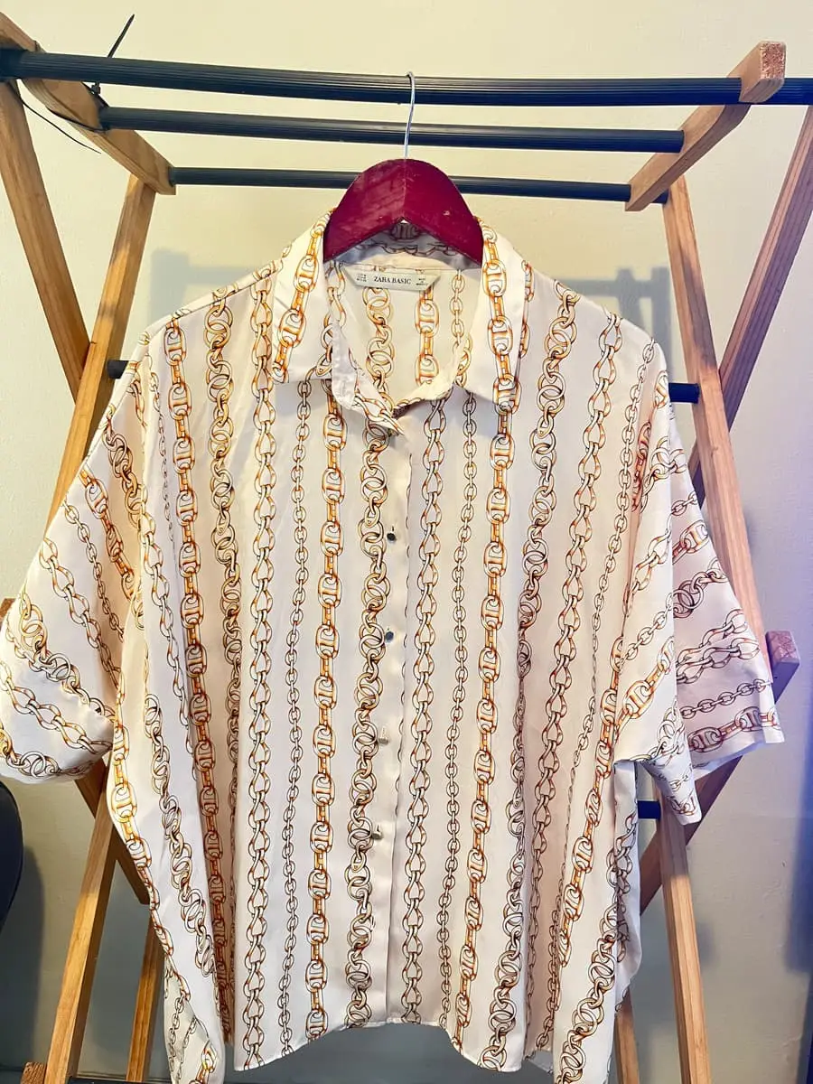 Zara chain design ladies blouse