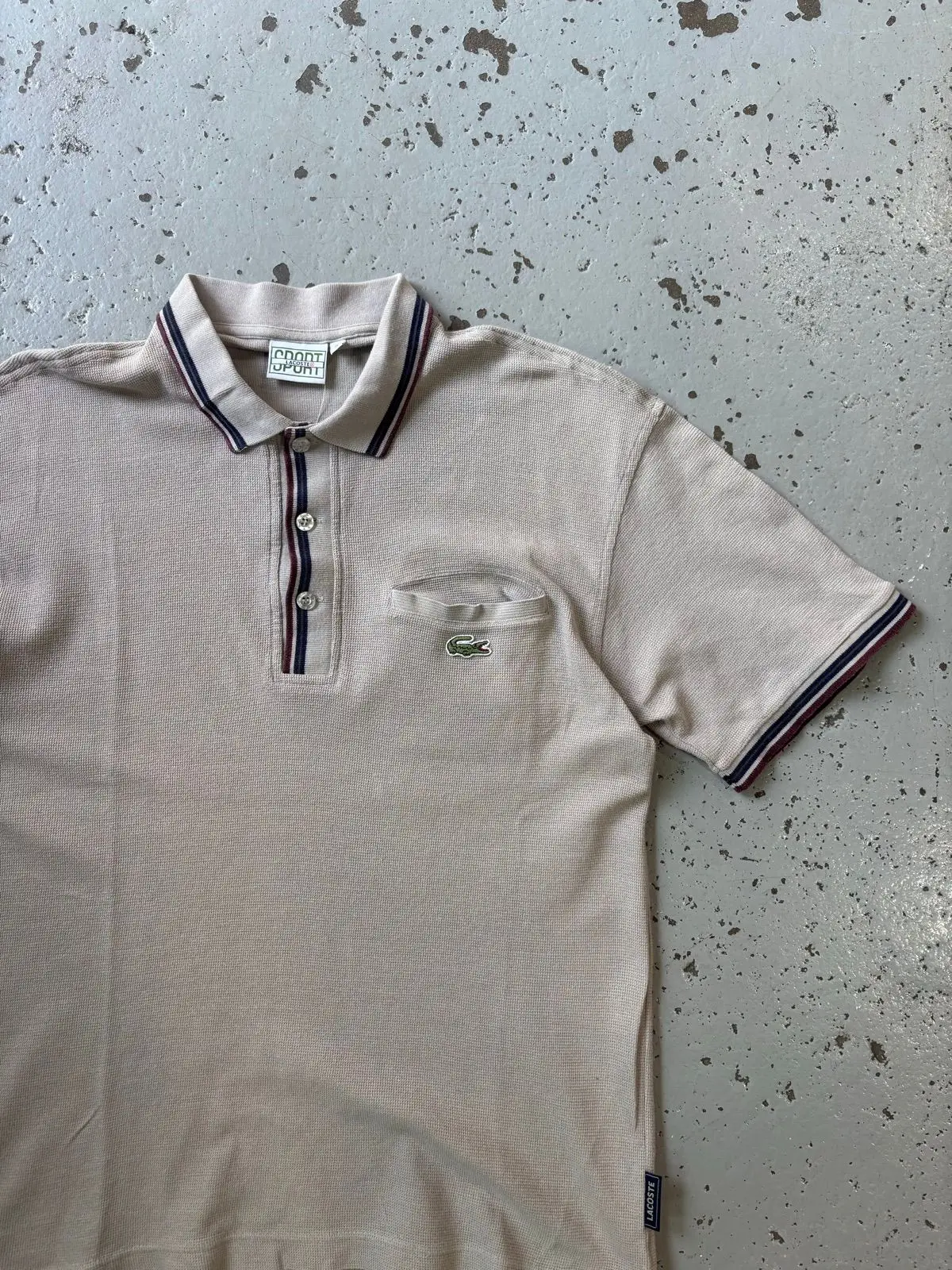 Lacoste Sport Striped Collar Polo Shirt