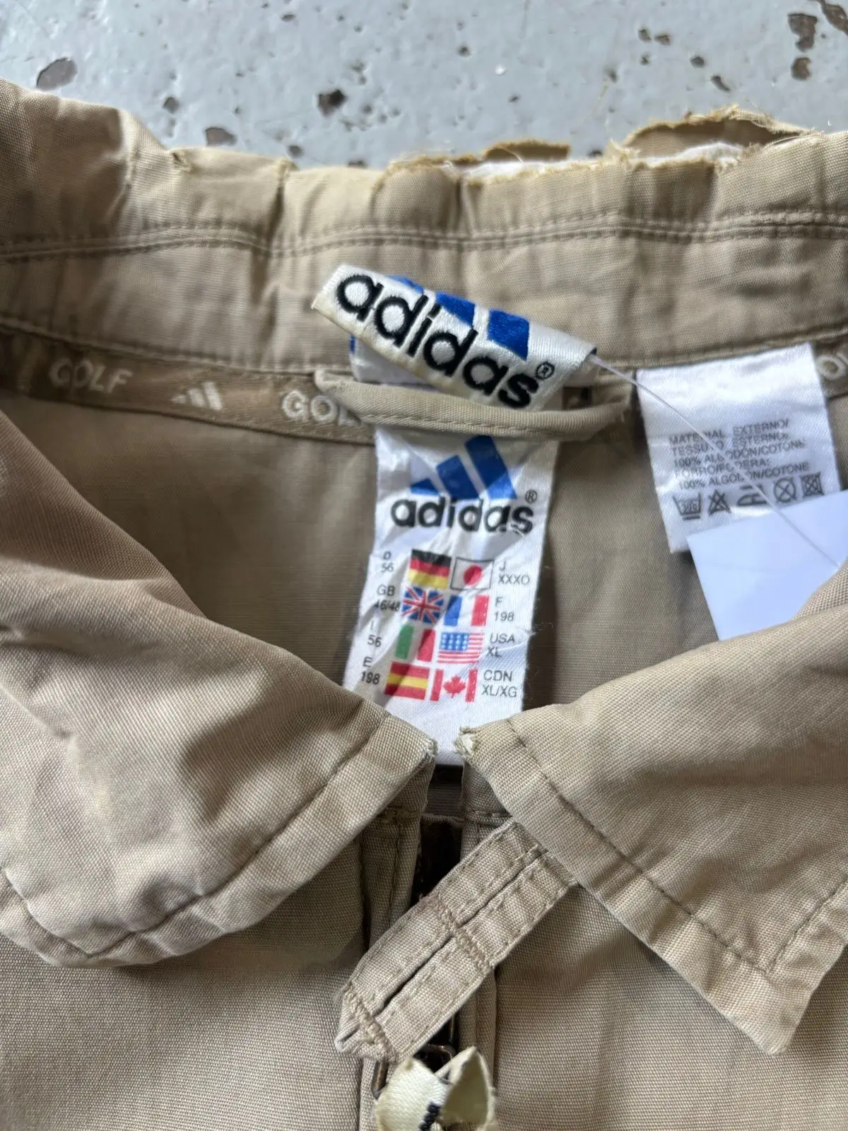Adidas Tan Workwear Zip Jacket