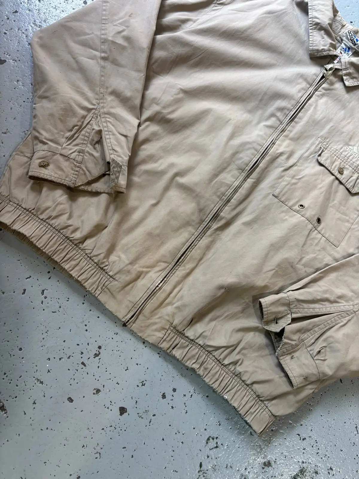 Adidas Tan Workwear Zip Jacket