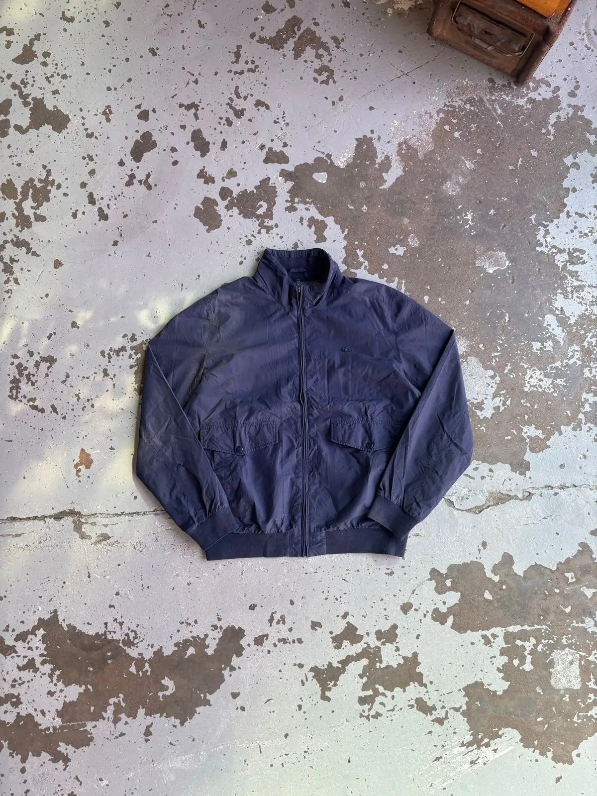 Lacoste Navy Zip-Up Jacket