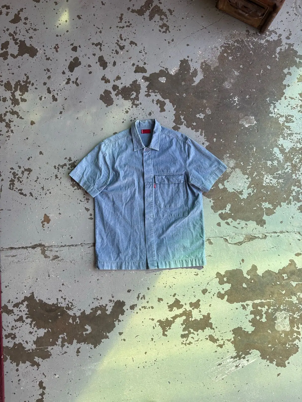 Levi's Short Sleeve Denim Shirt Light Blue