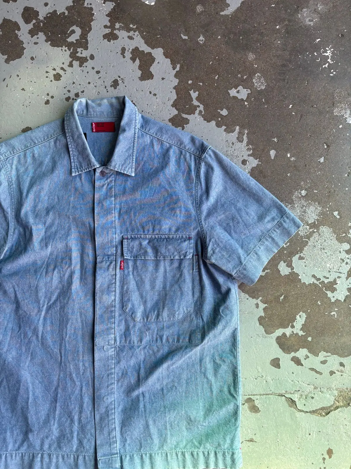 Levi's Short Sleeve Denim Shirt Light Blue