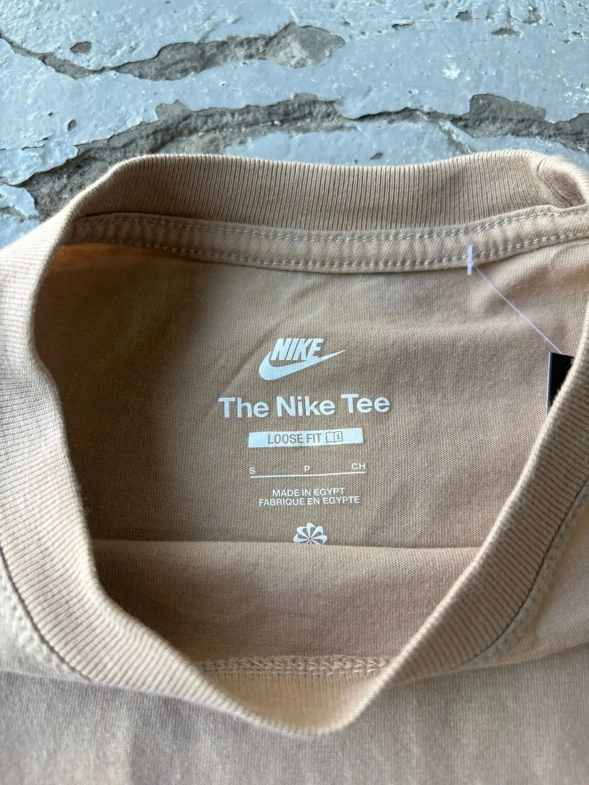 Nike Brown T-Shirt with Center Swoosh