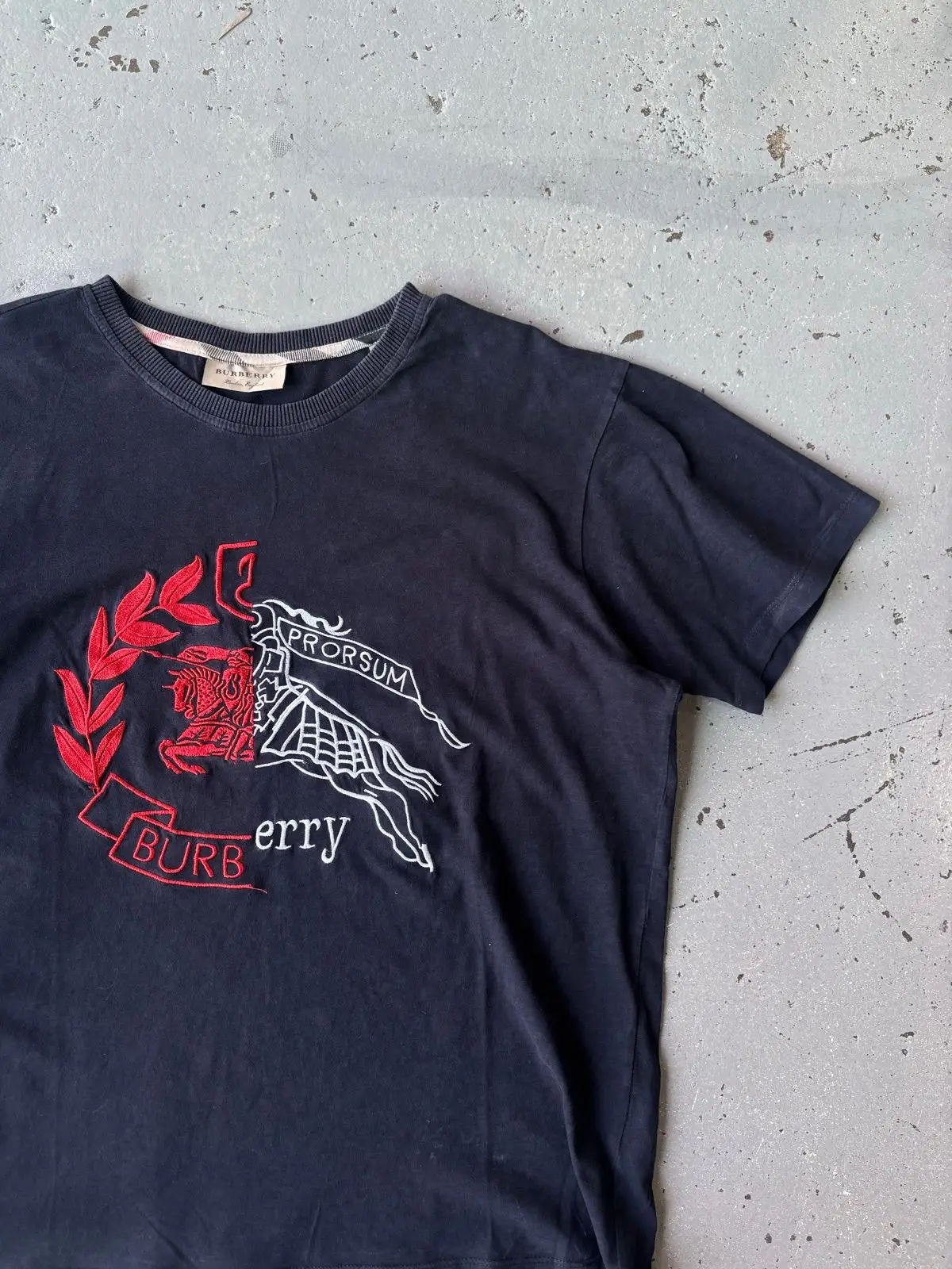 Burberry Prorsum Black Graphic T-Shirt