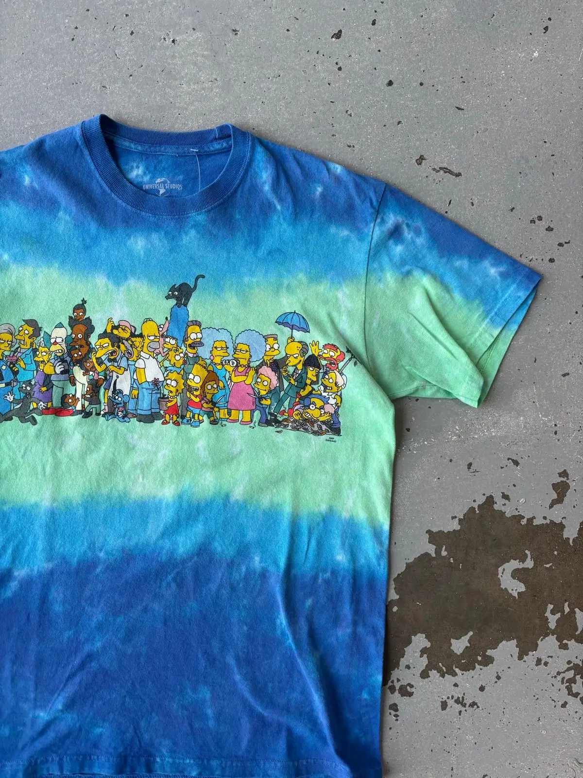 The Simpsons Tie-Dye Graphic T-Shirt