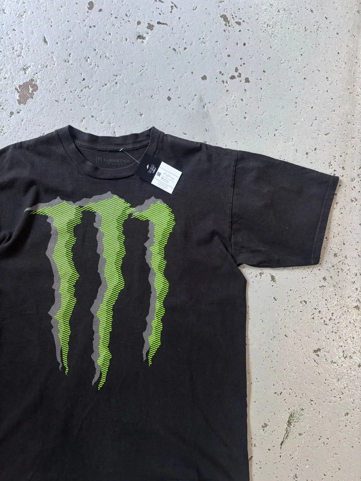 Monster Energy Black T-Shirt with Green Logo