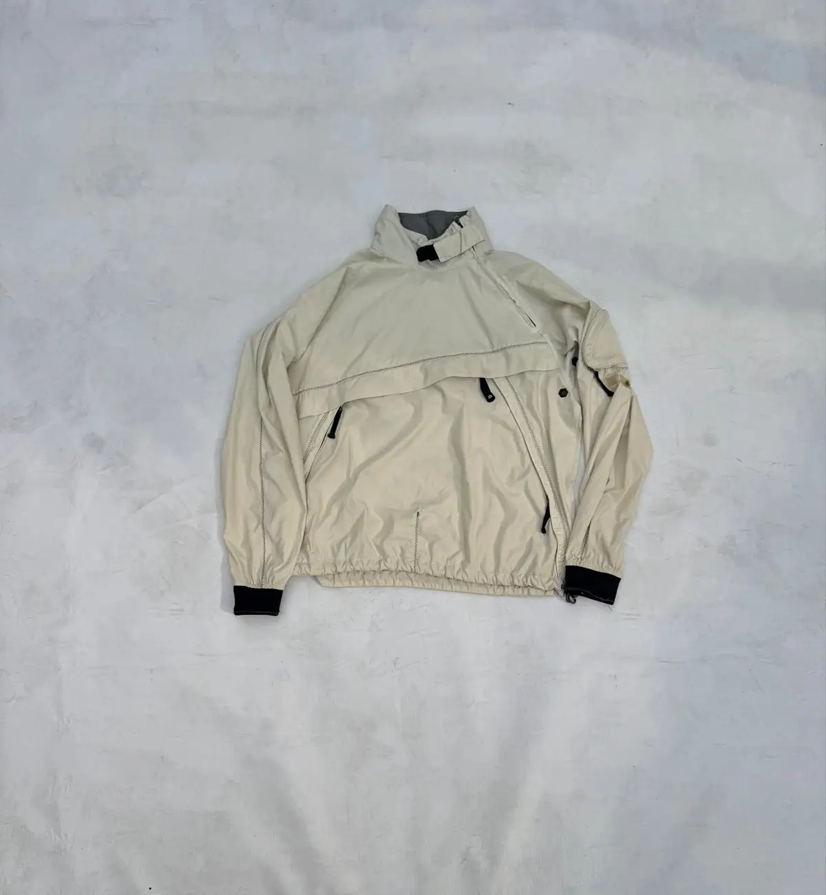 Nike Beige Lightweight Windbreaker Jacket