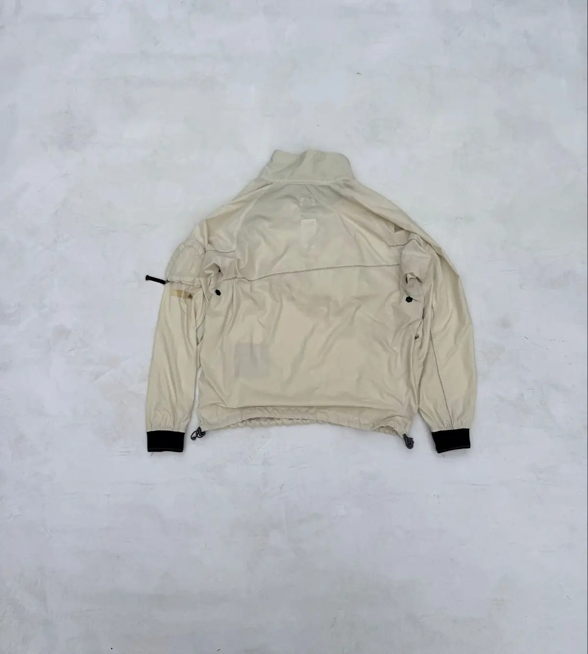 Beige Lightweight Windbreaker Jacket