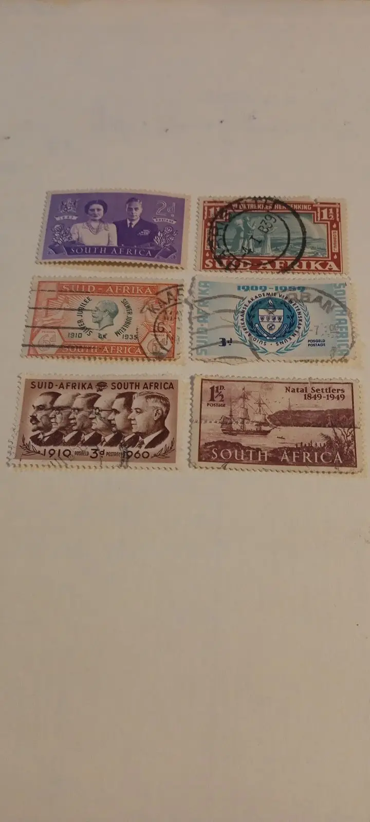 Vintage South Africa 2d Postage Stamp