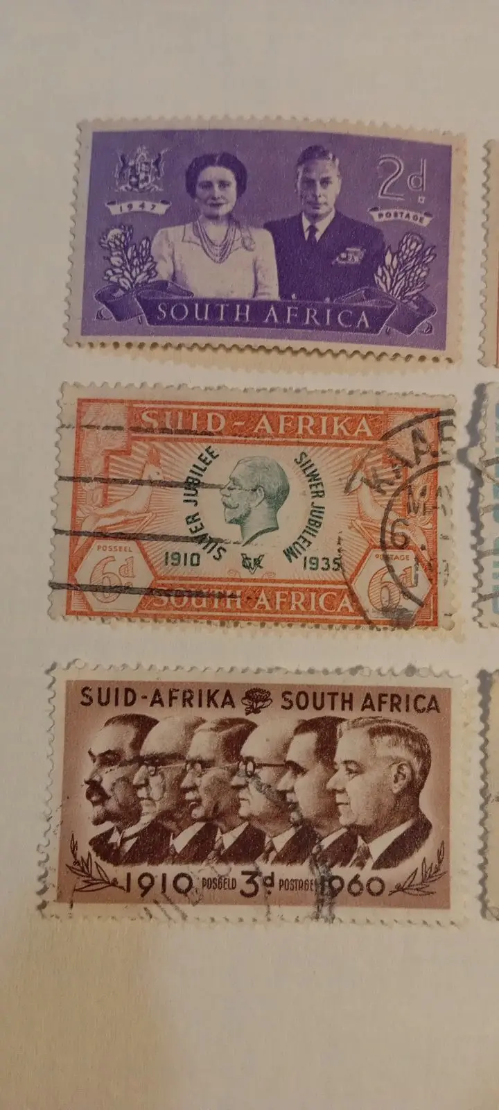 Vintage South Africa 2d Postage Stamp
