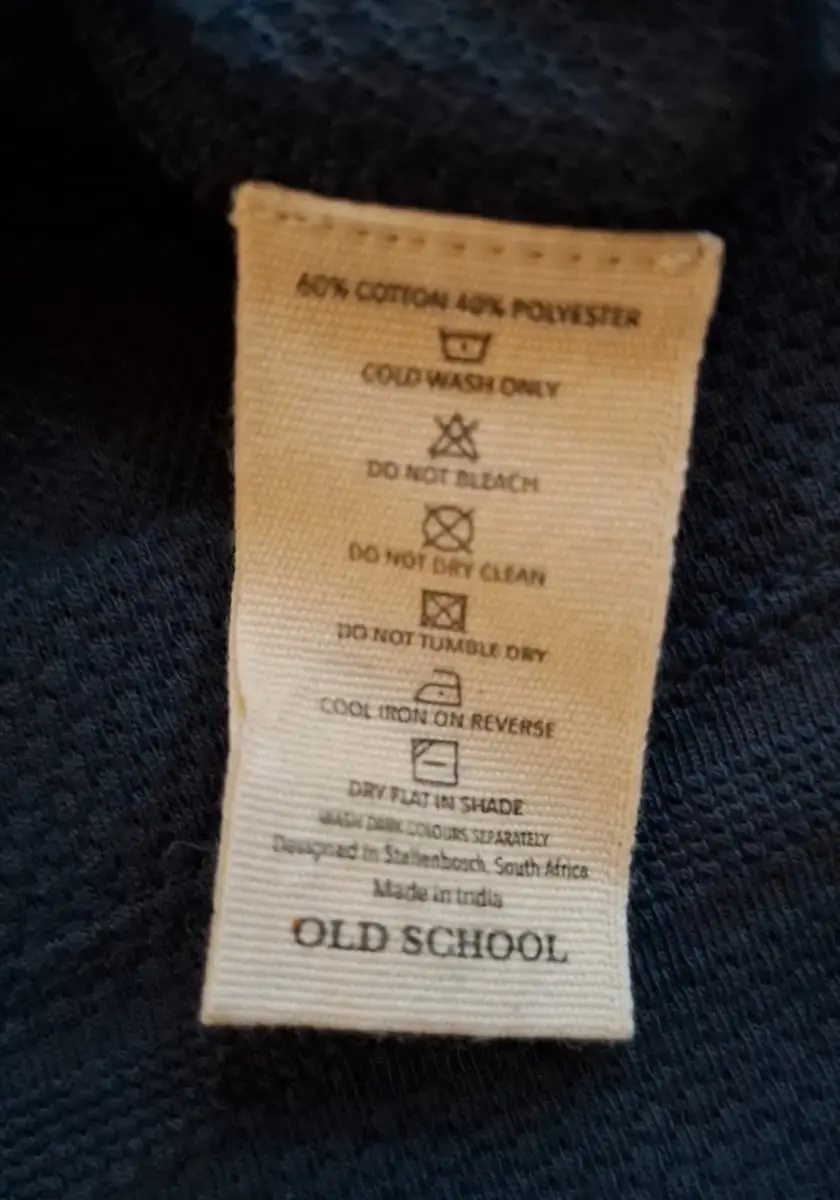 Old School "Creation Custom" Polo Shirt – Navy Blue (Size L)