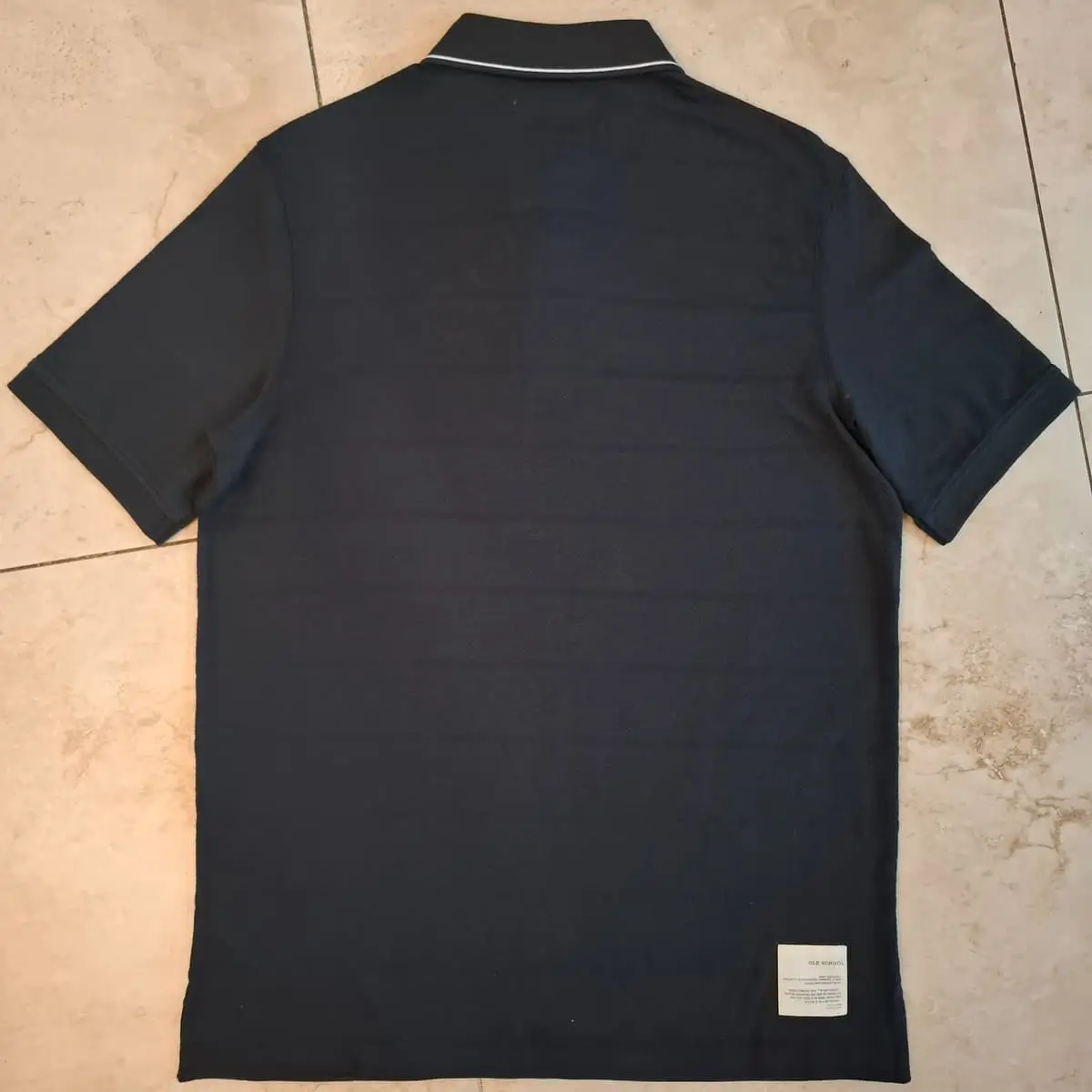 Old School Leisure Polo - Black - Size S - Brand New