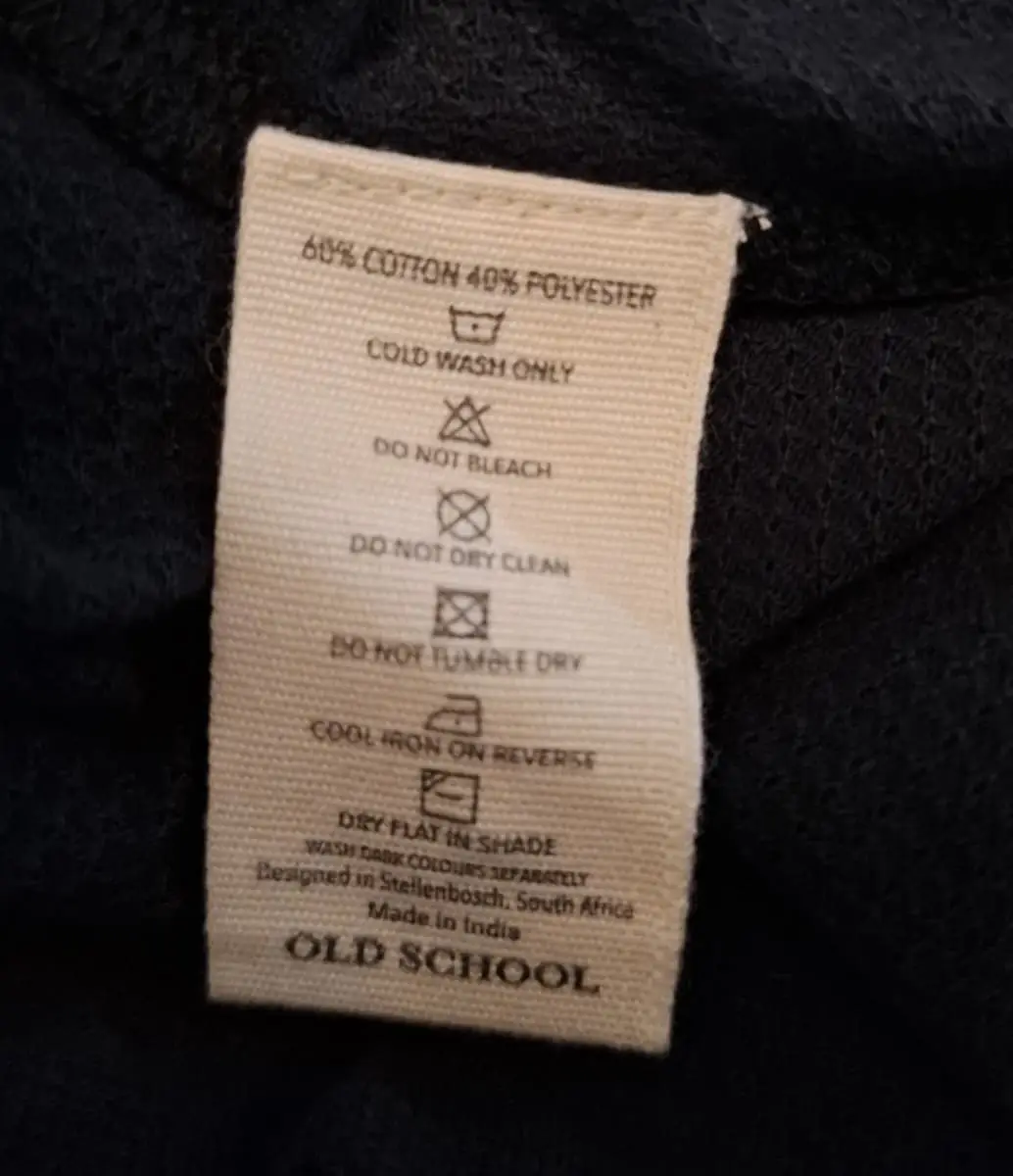Old School Leisure Polo - Black - Size L - Brand New