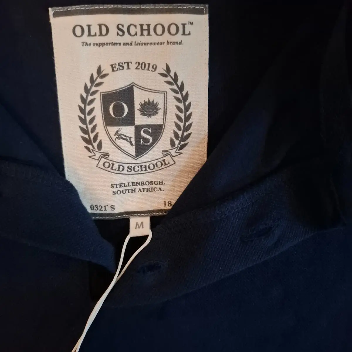 Old School Leisure Polo Shirt (Navy) - Size M - Brand New