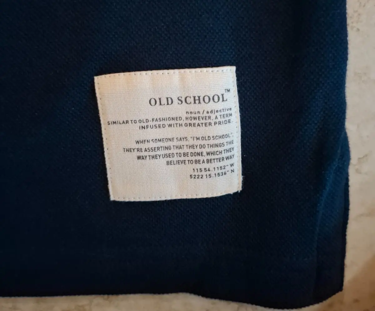 Old School Leisure Polo Shirt (Navy) - Size M - Brand New