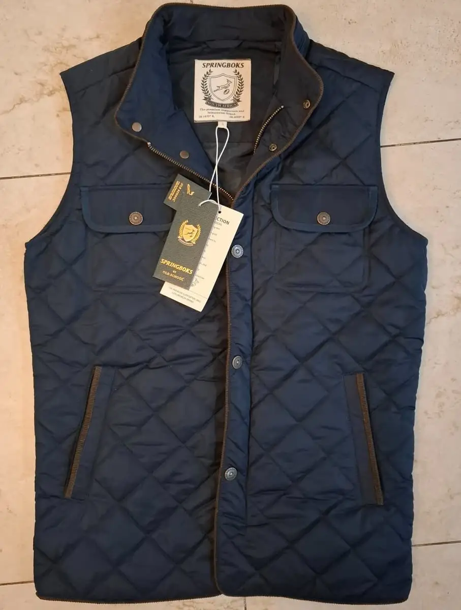 Springboks by Old School Quilted Bodywarmer / Gilet - Size S - Brand New