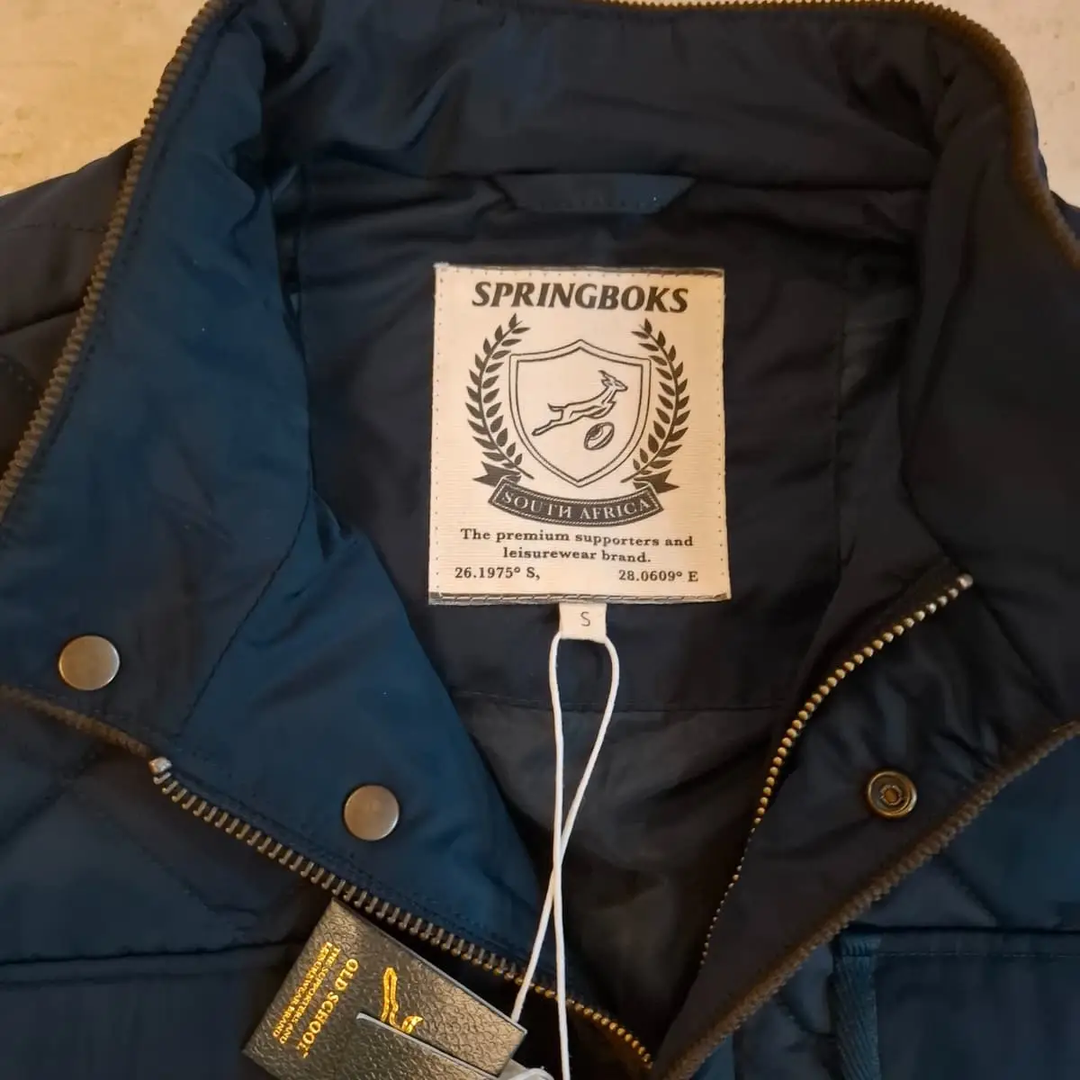 Springboks by Old School Quilted Bodywarmer / Gilet - Size S - Brand New
