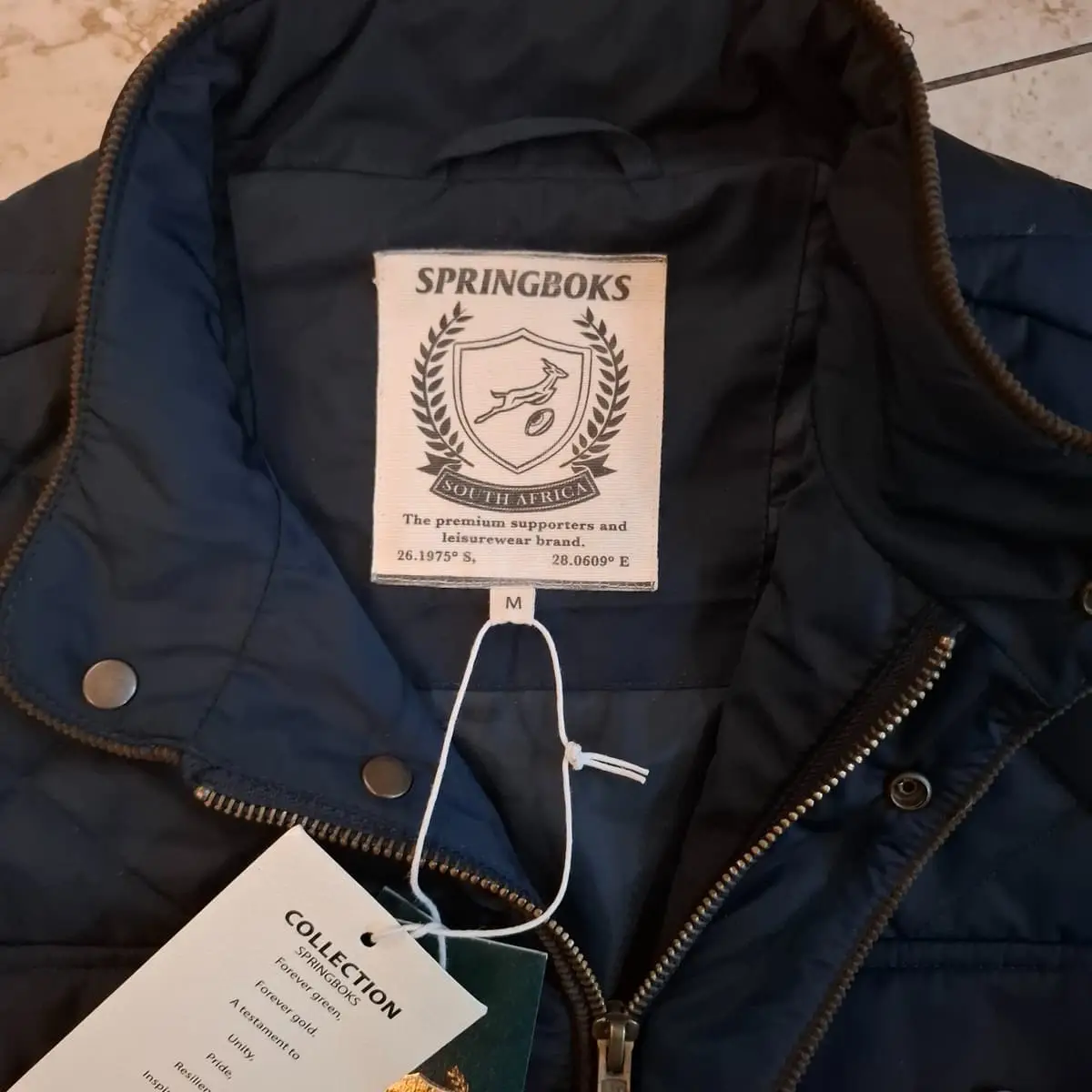 Springboks by Old School Quilted Bodywarmer / Gilet - Size M - Brand New