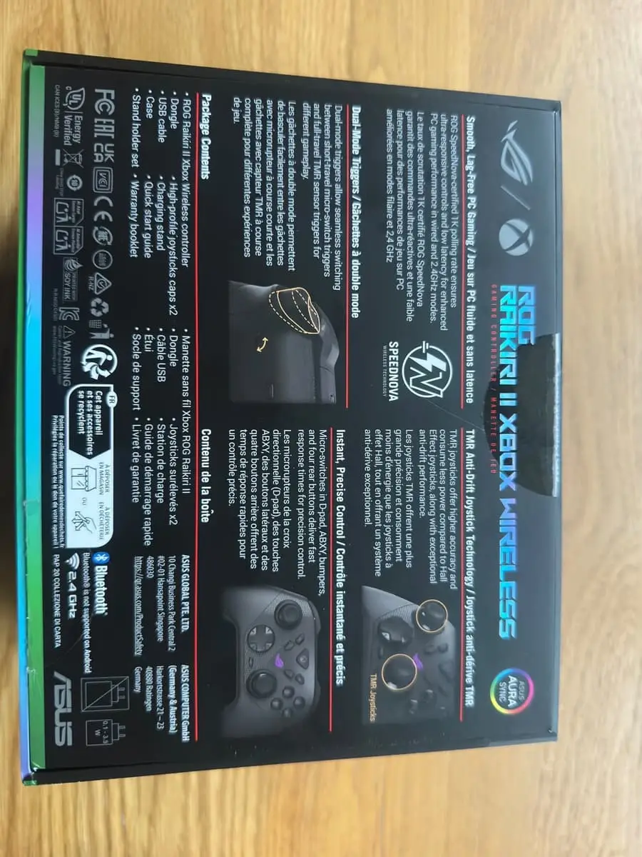 ROG Raikiri 2 xbox controller