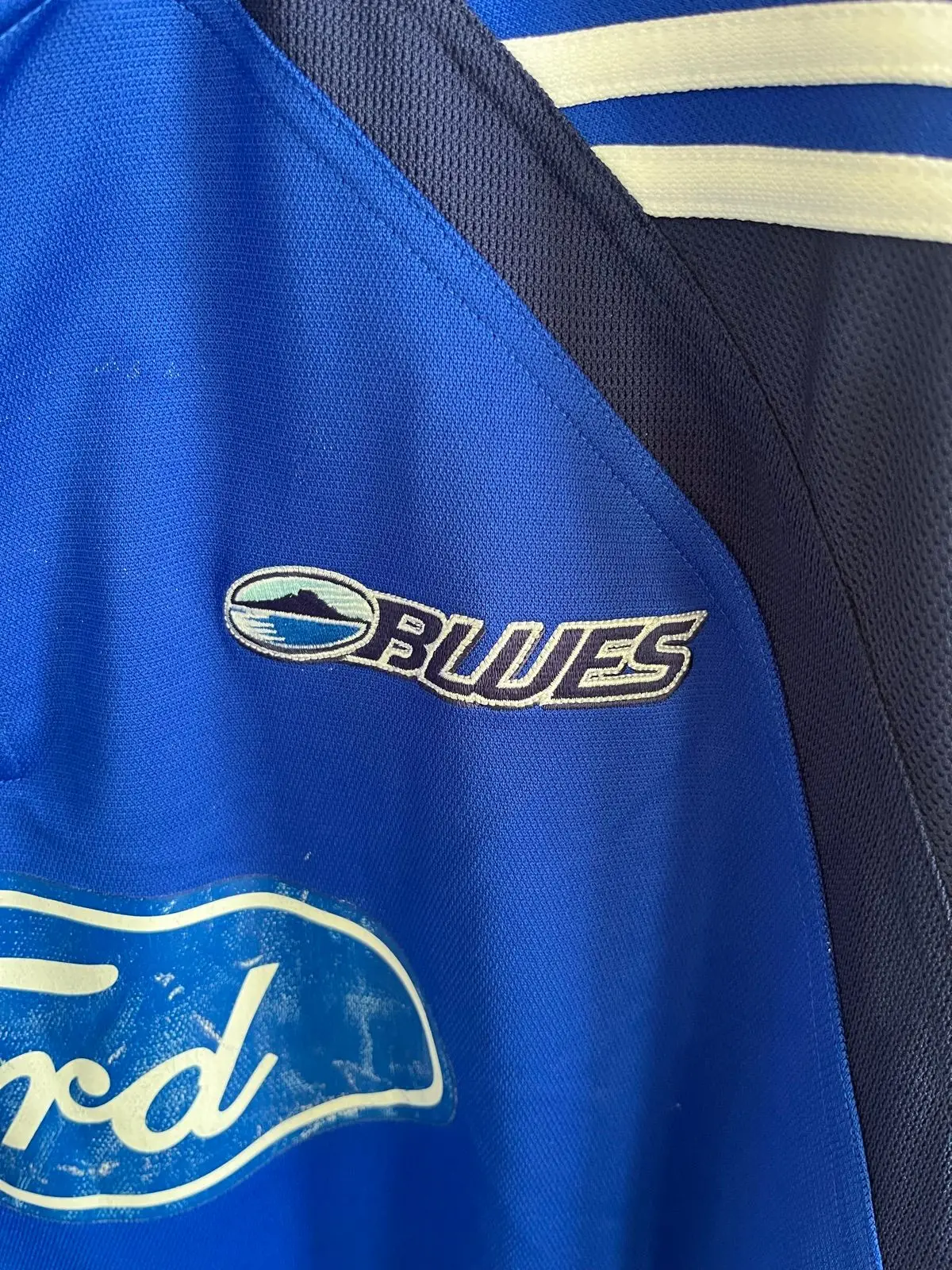 Adidas Blues Super Rugby Jersey Ford Sponsor Blue 3XL
