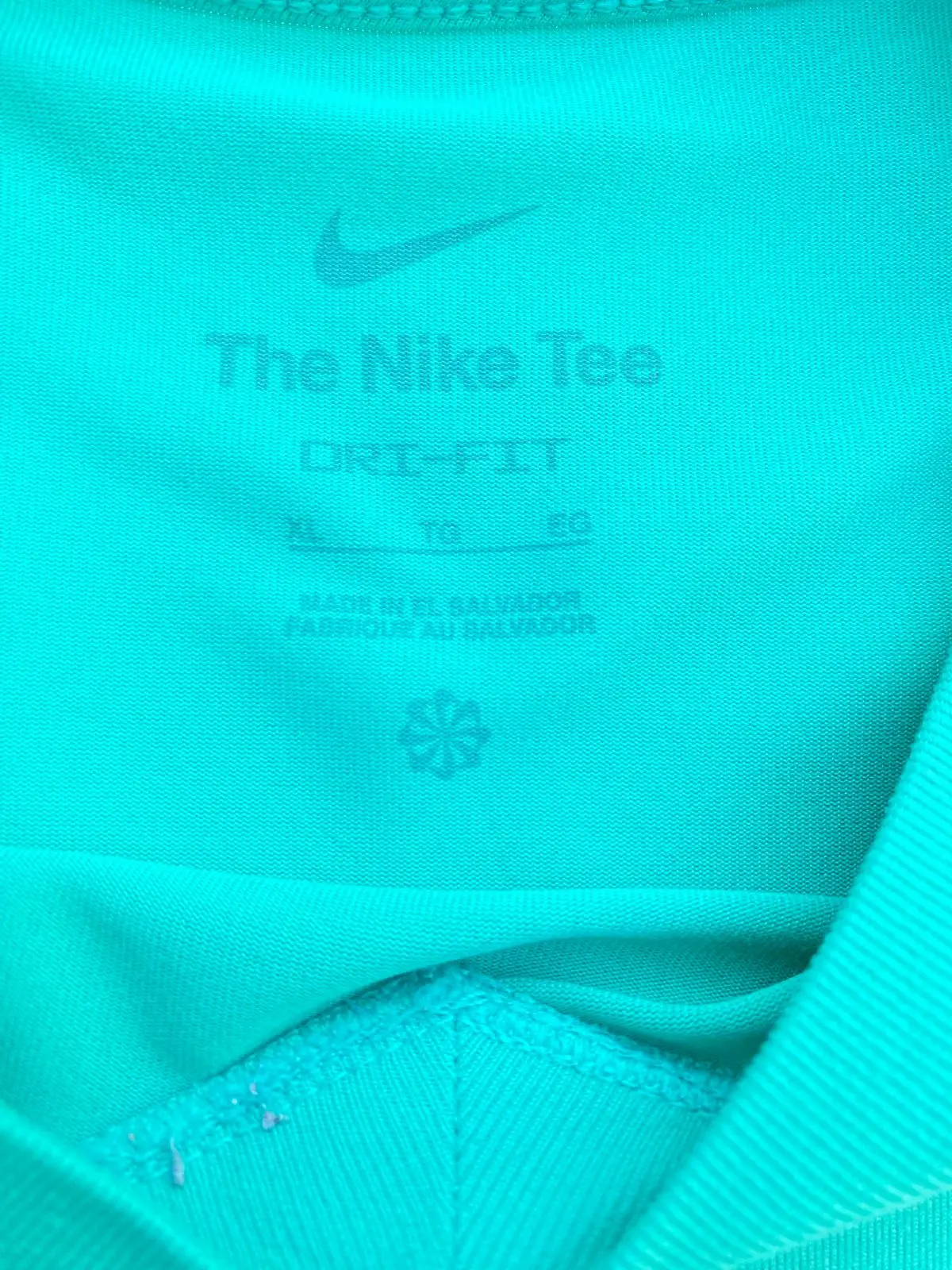 Nike Turquoise V-Neck T-Shirt