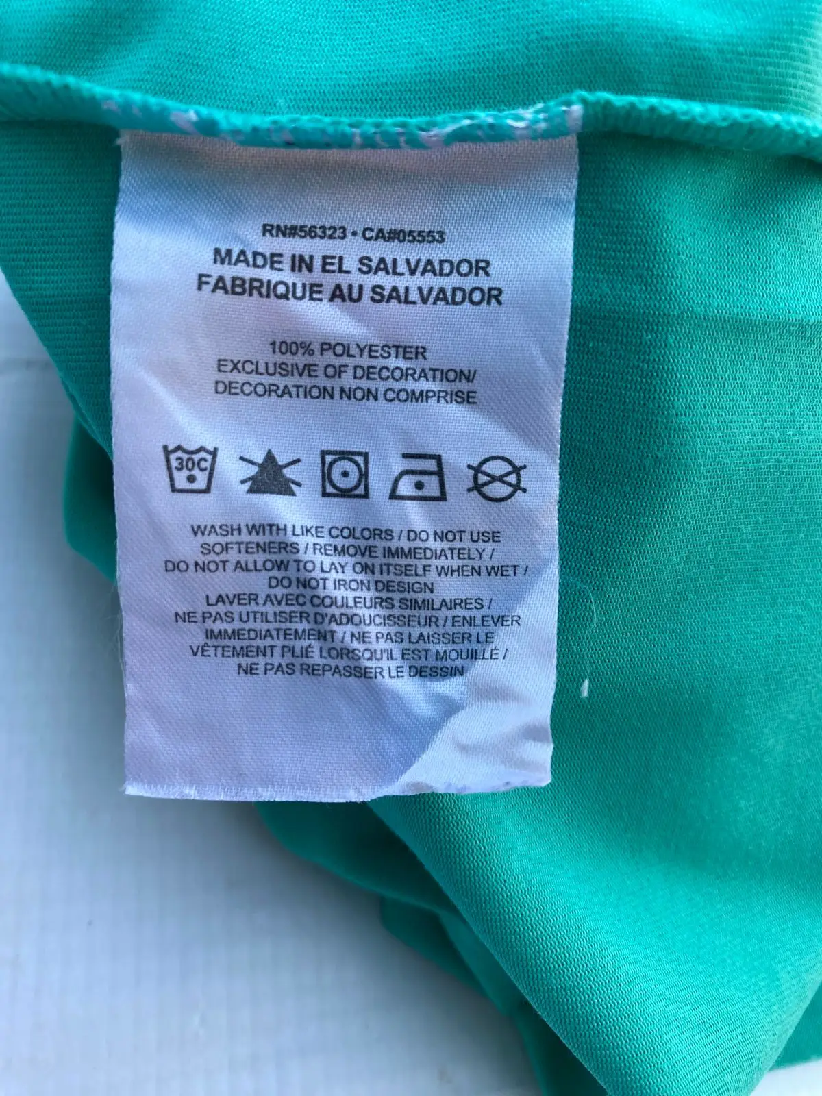 Nike Turquoise V-Neck T-Shirt