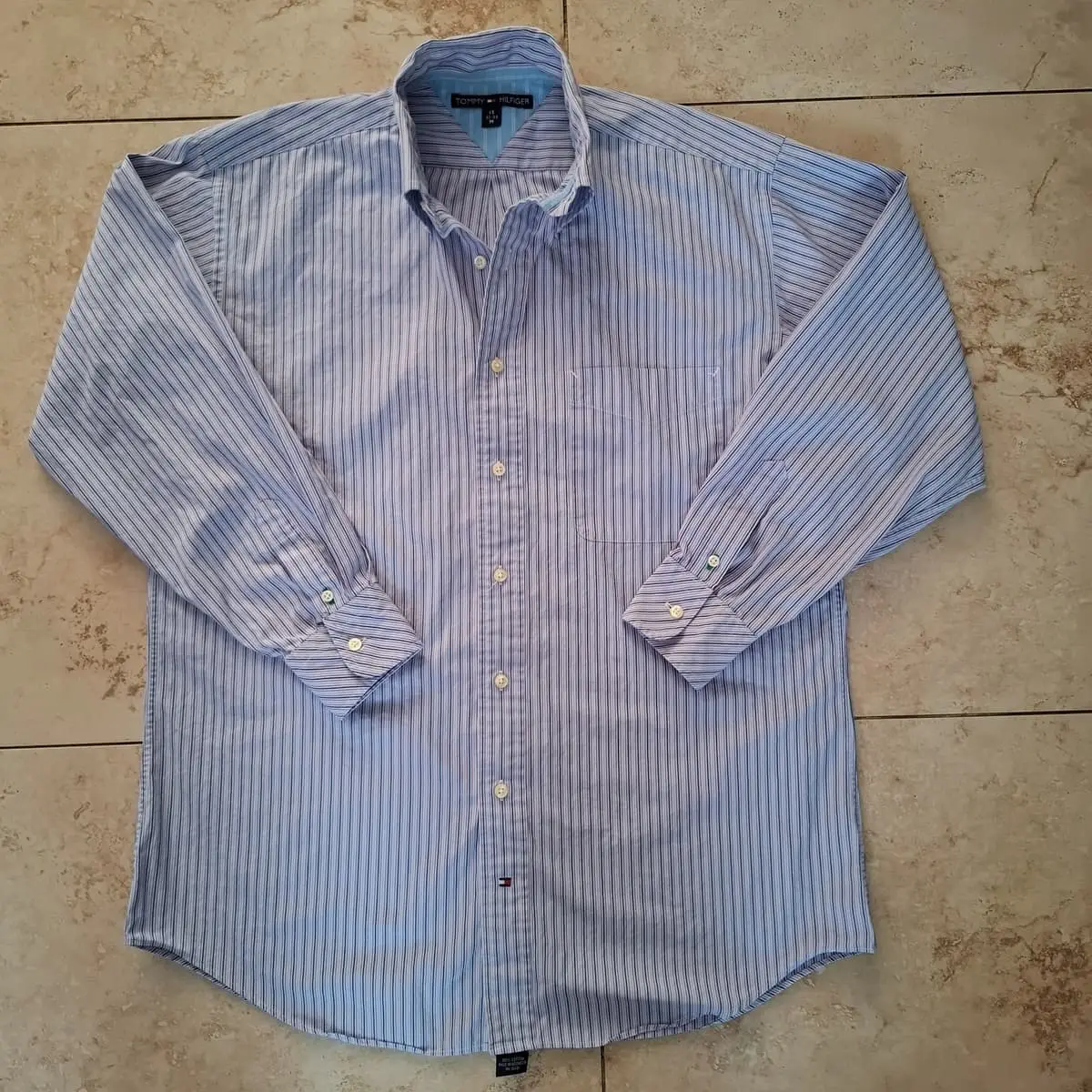 Tommy Hilfiger Men's Striped Button-Down Shirt (Size M) - Like New
