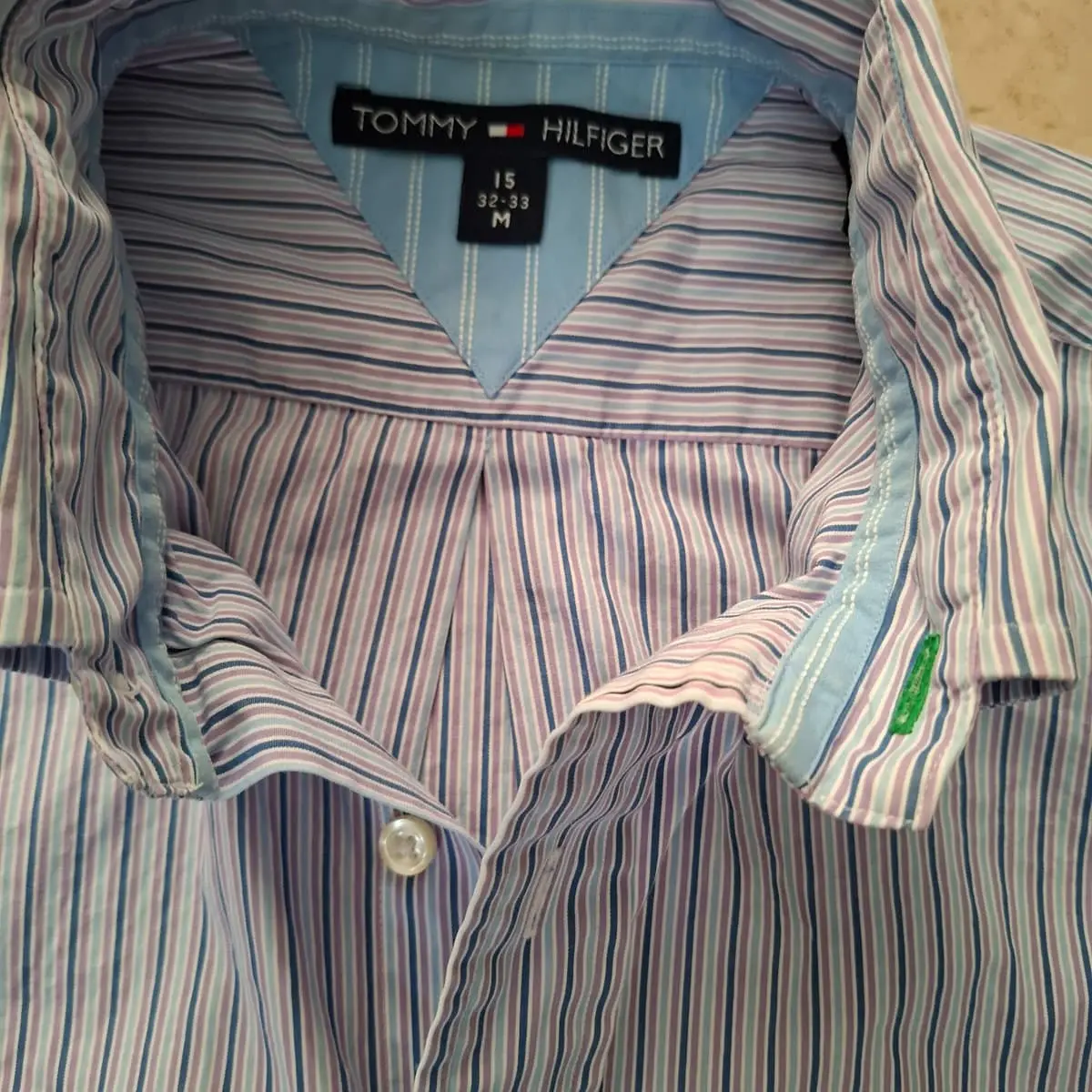 Tommy Hilfiger Men's Striped Button-Down Shirt (Size M) - Like New
